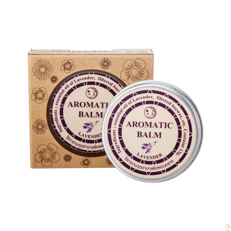 Lavender Oil - ラベンダー アロマセラピー バーム 15g。ストレス緩和、睡眠導入、心地よい効果のあるクリーム。女性・男性向けの不眠症対策エッセンシャルオイル。