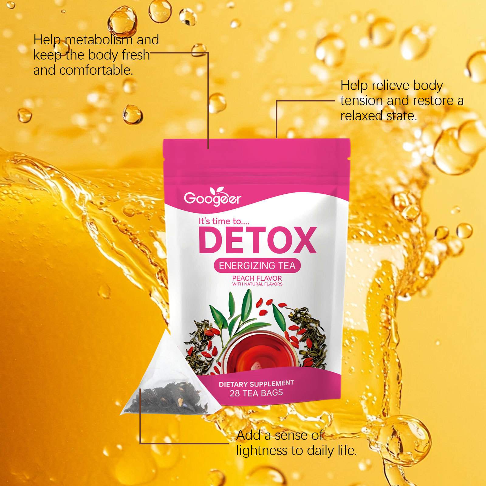 デトックスクレンズティー - ボディトリートメント エナジャ - Herbal Tea のレビューと価格