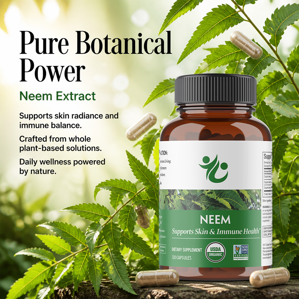 ニーム葉カプセル - 肌、免疫、肝臓の健康、デトックスのため - Herbal Supplement のレビューと価格